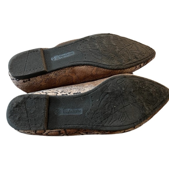 Sofia Taylor Greta  Reptile Print Bow Flats Size 8.5W - Picture 10 of 10